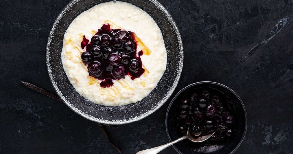 Riz au lait à la vanille et aux myrtilles | Emmi Energy Milk